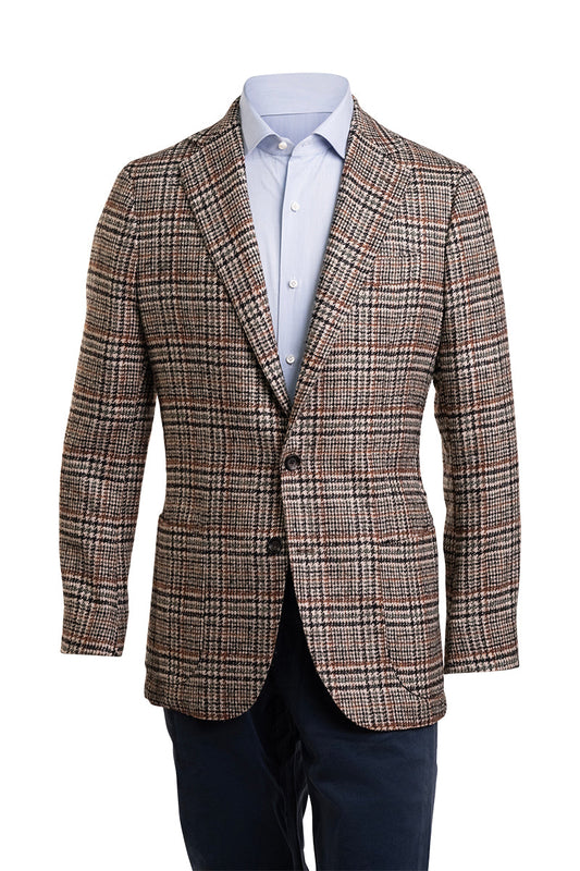 Sartorio Checked Wool-Alpaca Sport Jacket