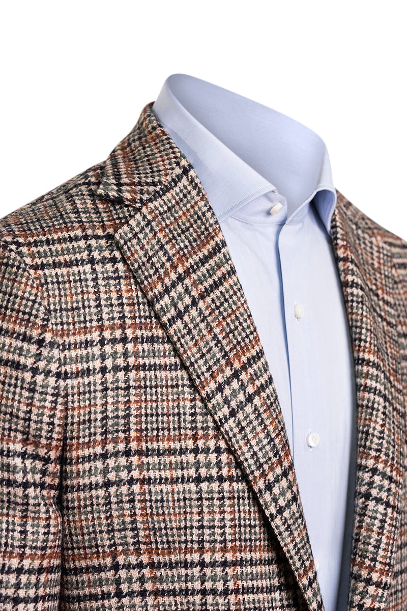 Sartorio Checked Wool-Alpaca Sport Jacket
