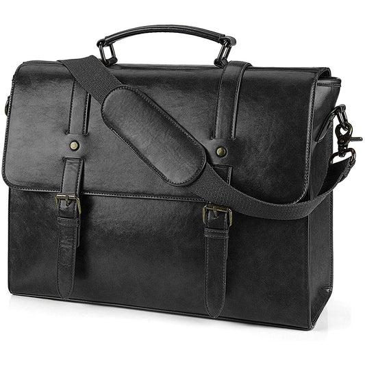Men's Leather Messenger Bag – Professional Laptop Carry